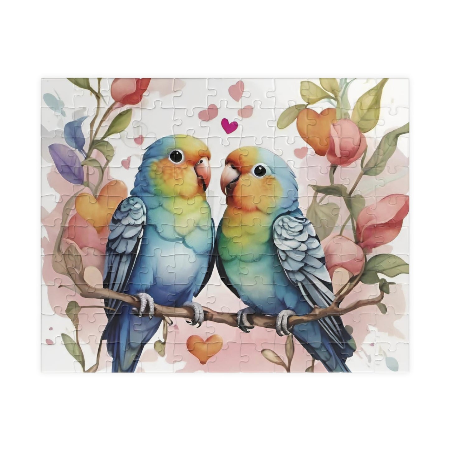 Parakeet Valentine's Day Puzzle (110, 252, 520, 1014-piece)