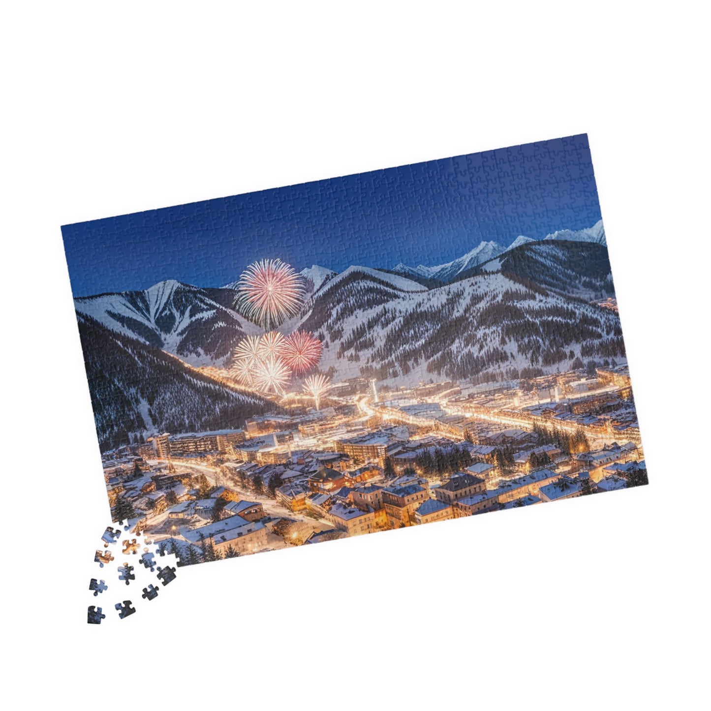 New Year's Eve in the Mountains Puzzle (110, 252, 520, 1014-piece)