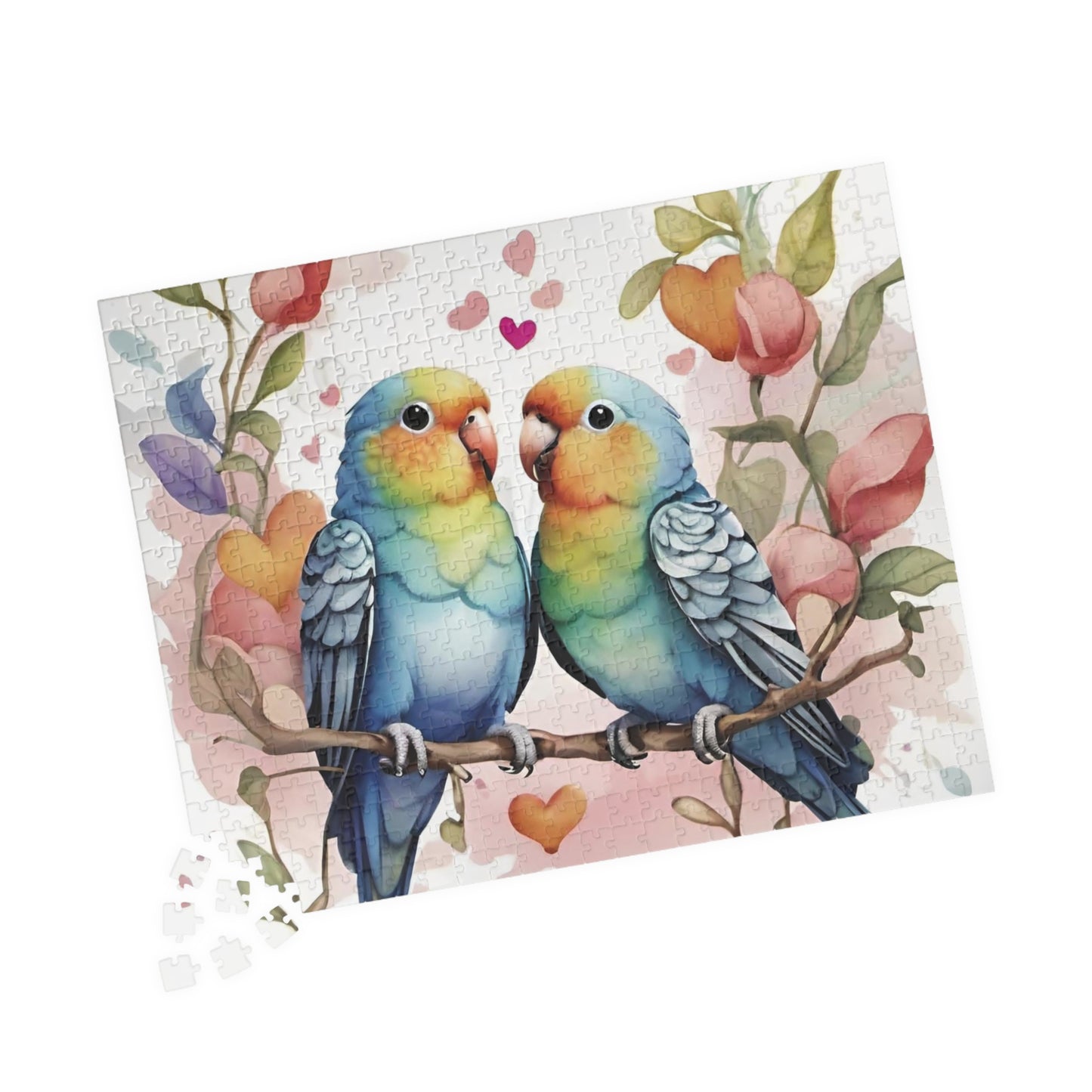 Parakeet Valentine's Day Puzzle (110, 252, 520, 1014-piece)