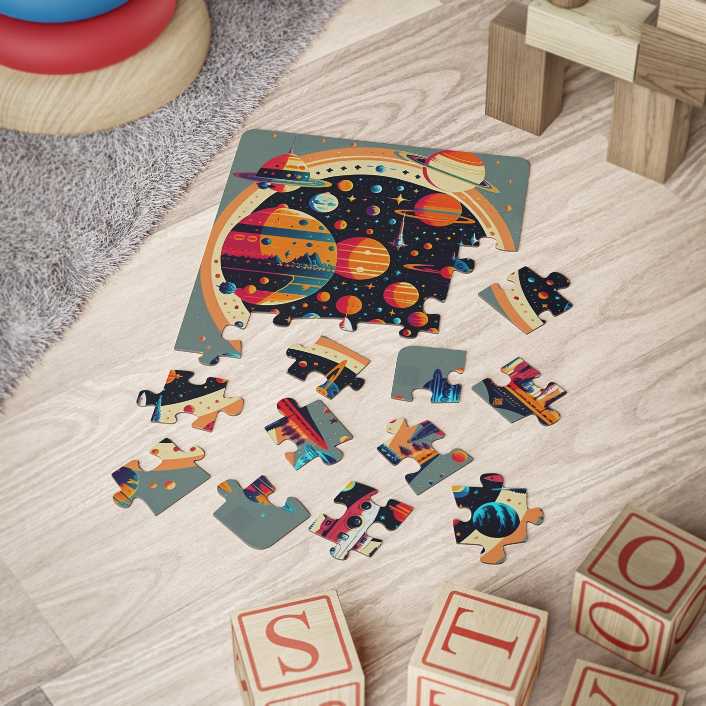 Child's Outer Space Puzzle, 30-Piece