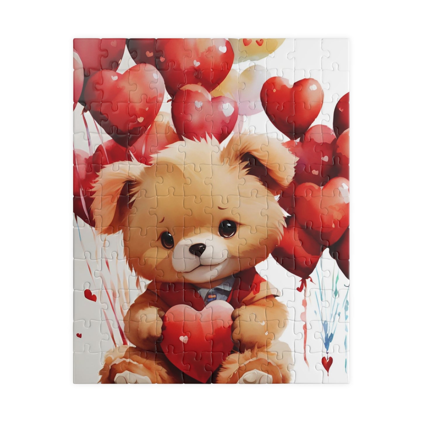 Teddy Bear Valentine's Day Puzzle (110, 252, 520, 1014-piece)