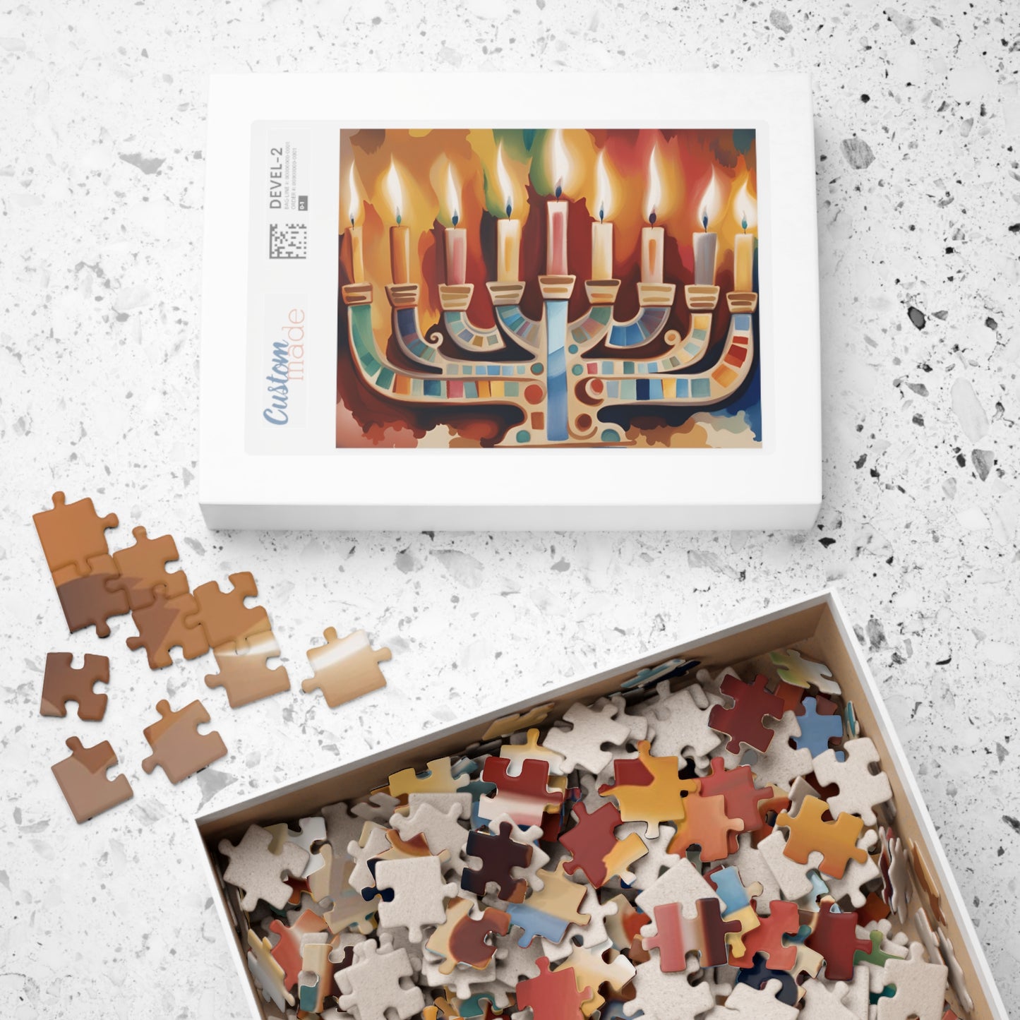 Hanukkah Menorah Puzzle (110, 252, 500, 1014-piece)