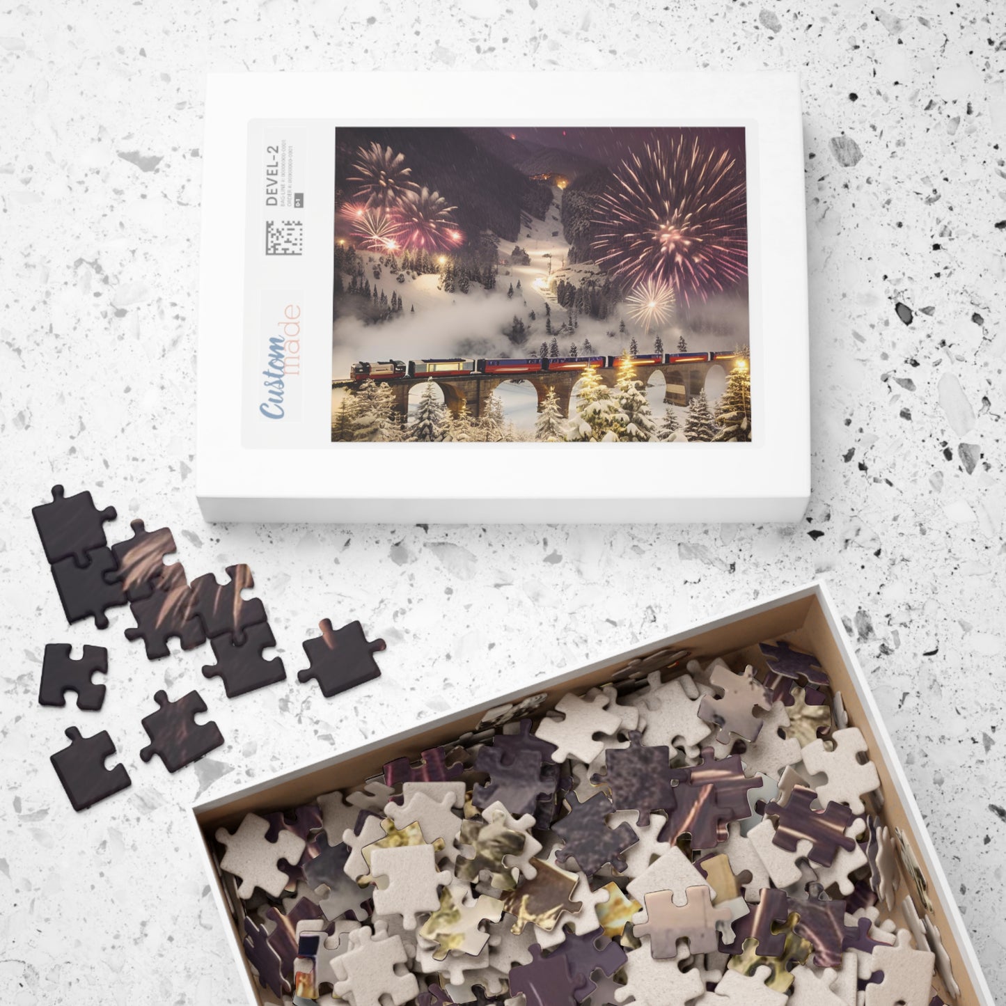 Happy New Year Puzzle (110, 252, 520, 1014-piece)
