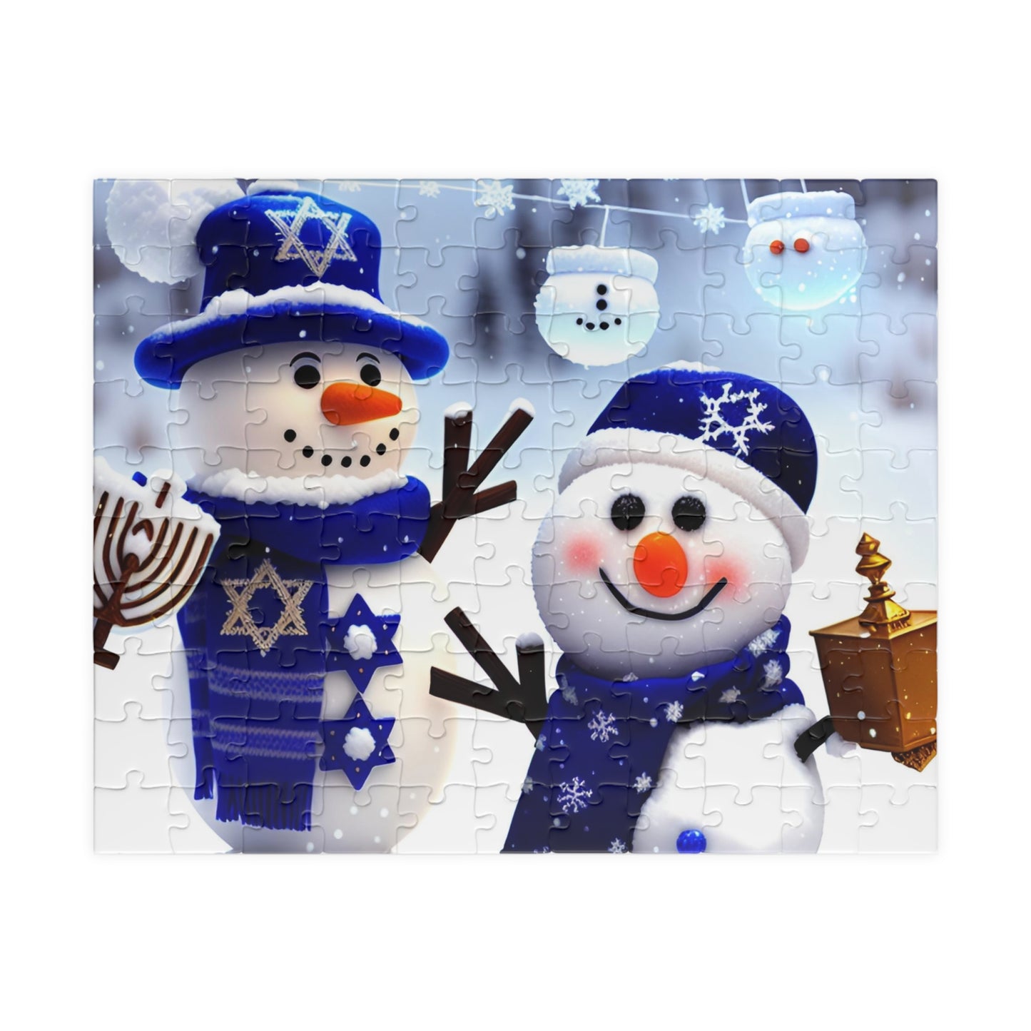 Hanukkah Snowmen Puzzle (110, 252, 500, 1014-piece)
