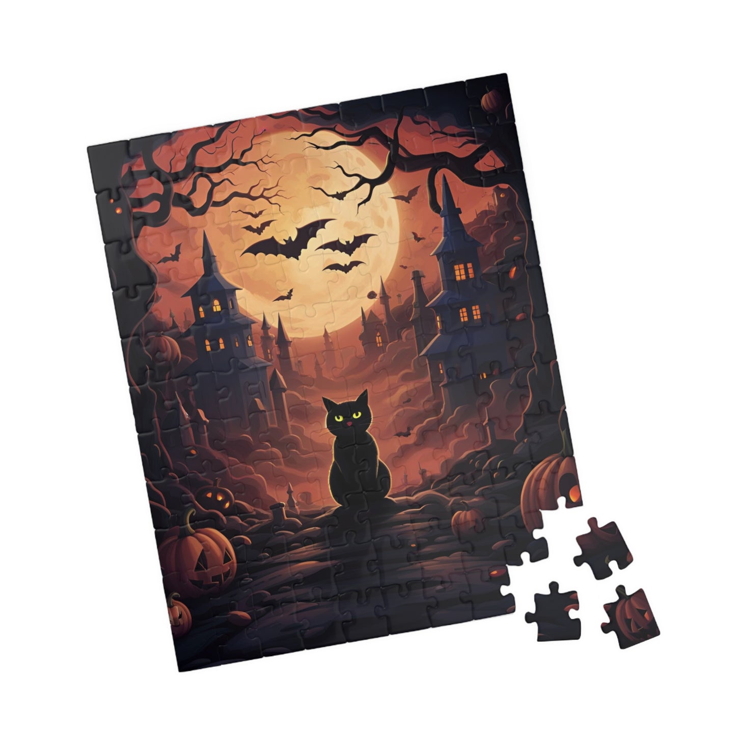 Halloween Cat Puzzle, 110-Piece
