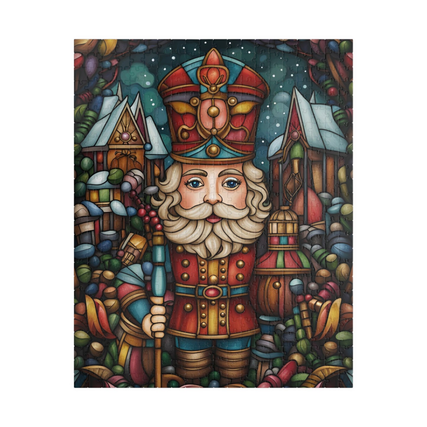 Stained Glass Nutcracker Puzzle (110, 252, 500, 1014-piece)