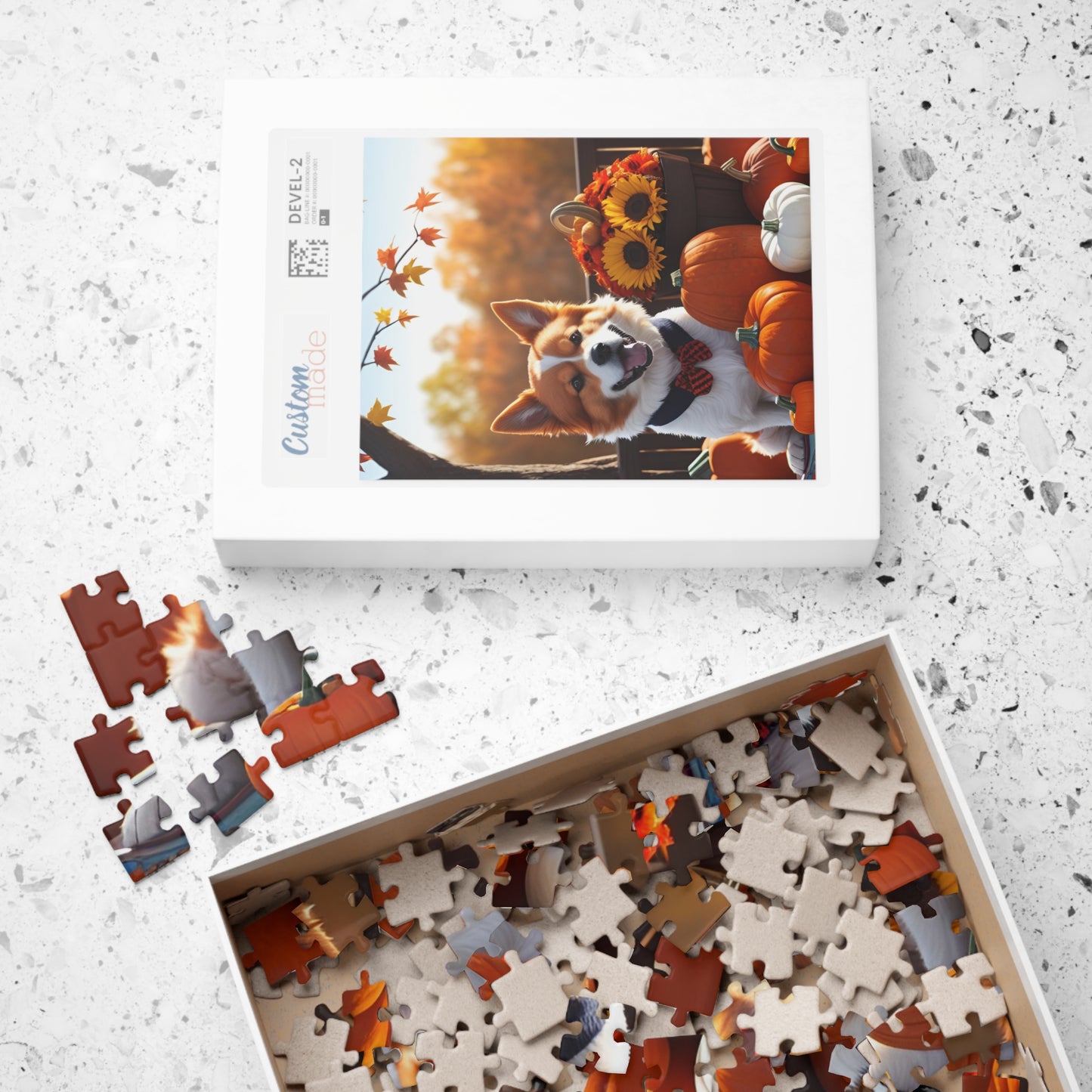 Puppy in Autumn Puzzle (110, 252, 500, 1014-piece)
