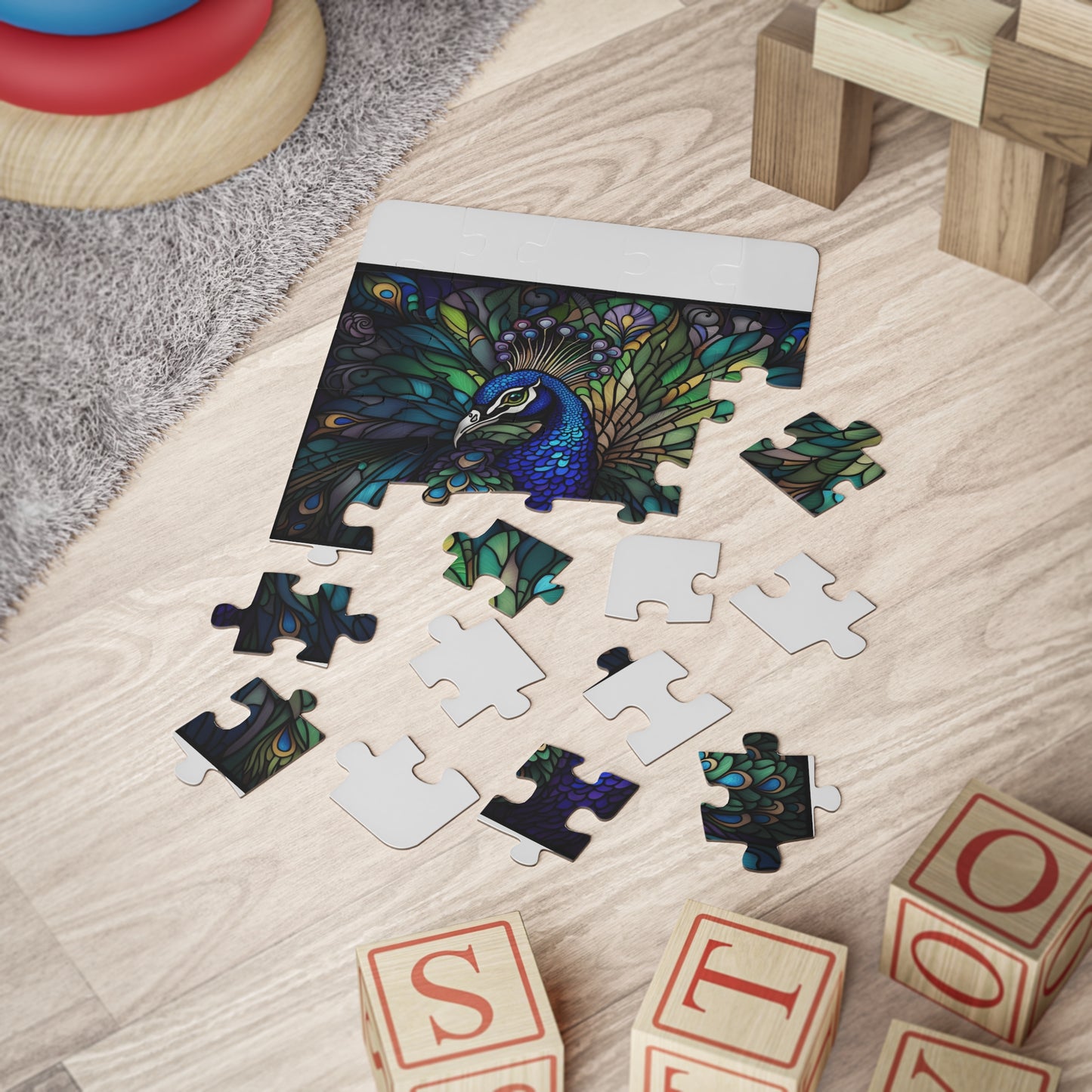 Kids' Peacock Puzzle, 30-Piece