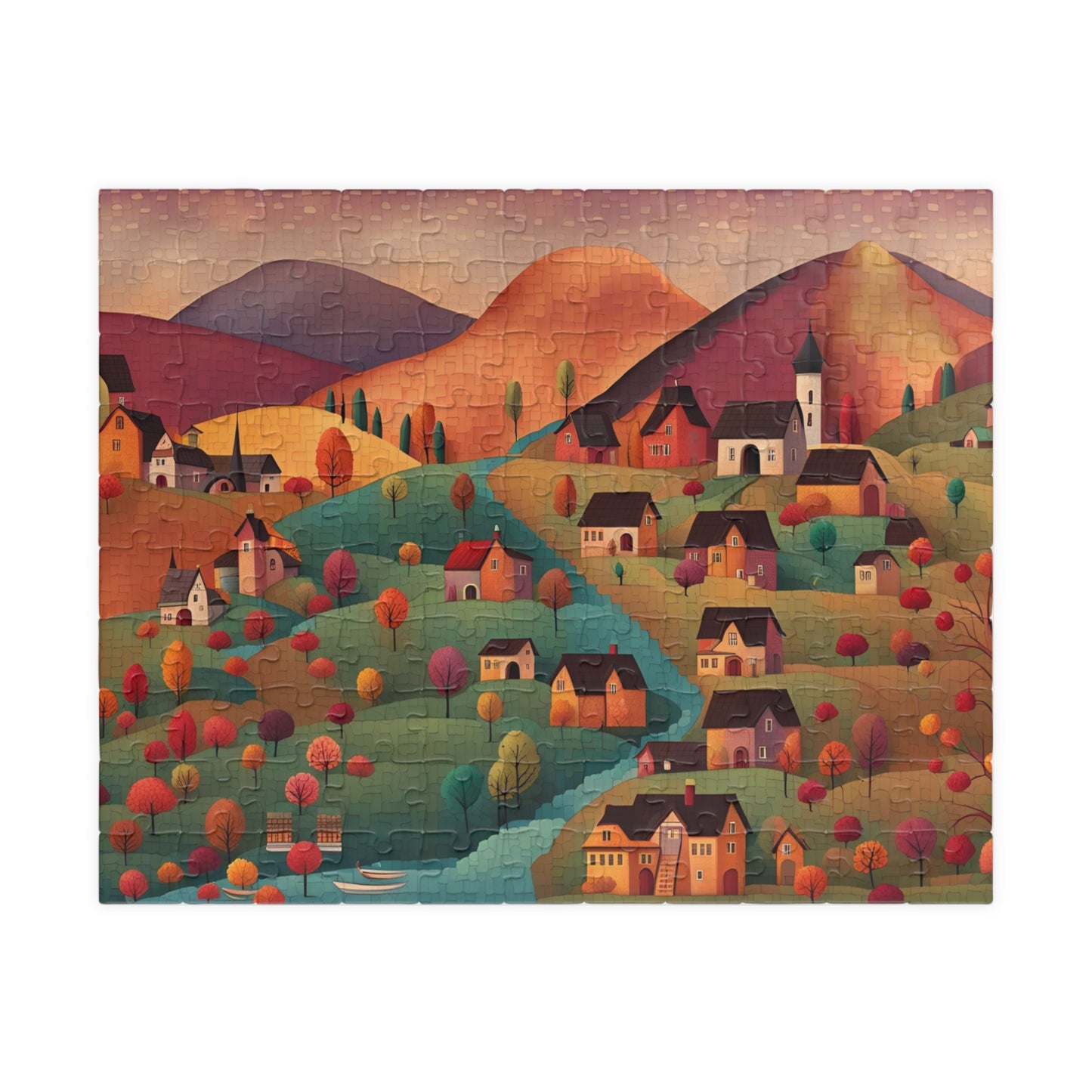 Rolling Hills in Autumn Puzzle (110, 252, 500, 1014-piece)