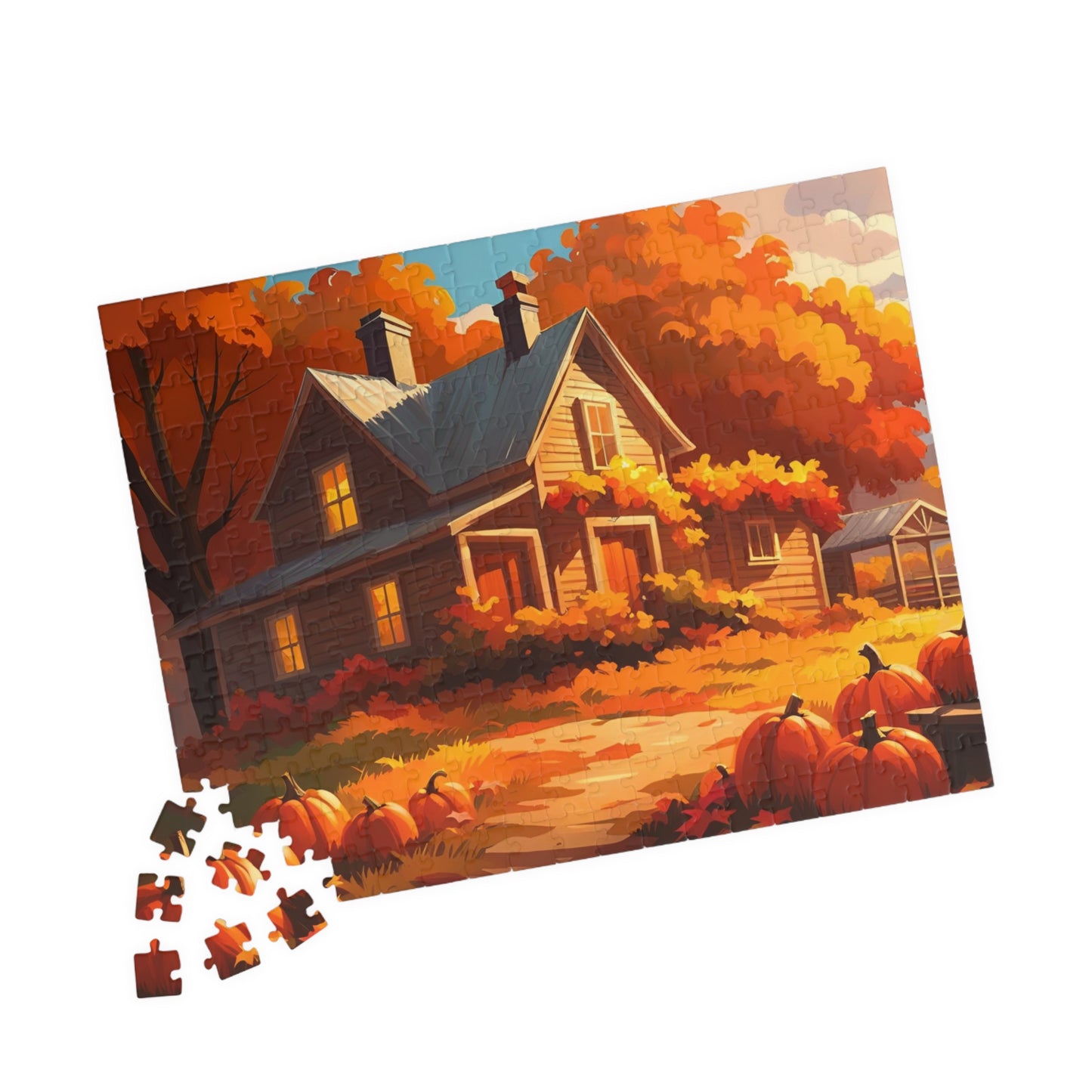 Home in Fall Puzzle (110, 252, 500, 1014-piece)