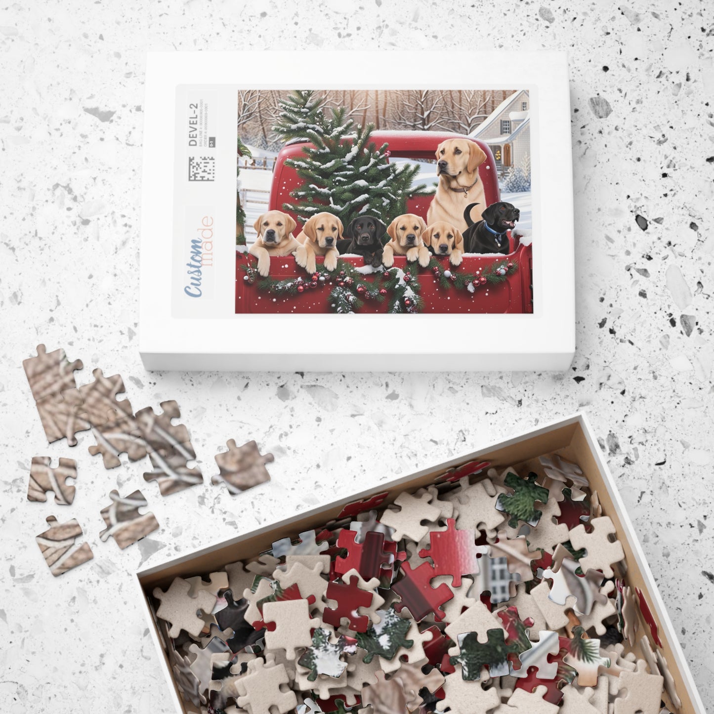 Christmas Labs Puzzle (110, 252, 500, 1014-piece)