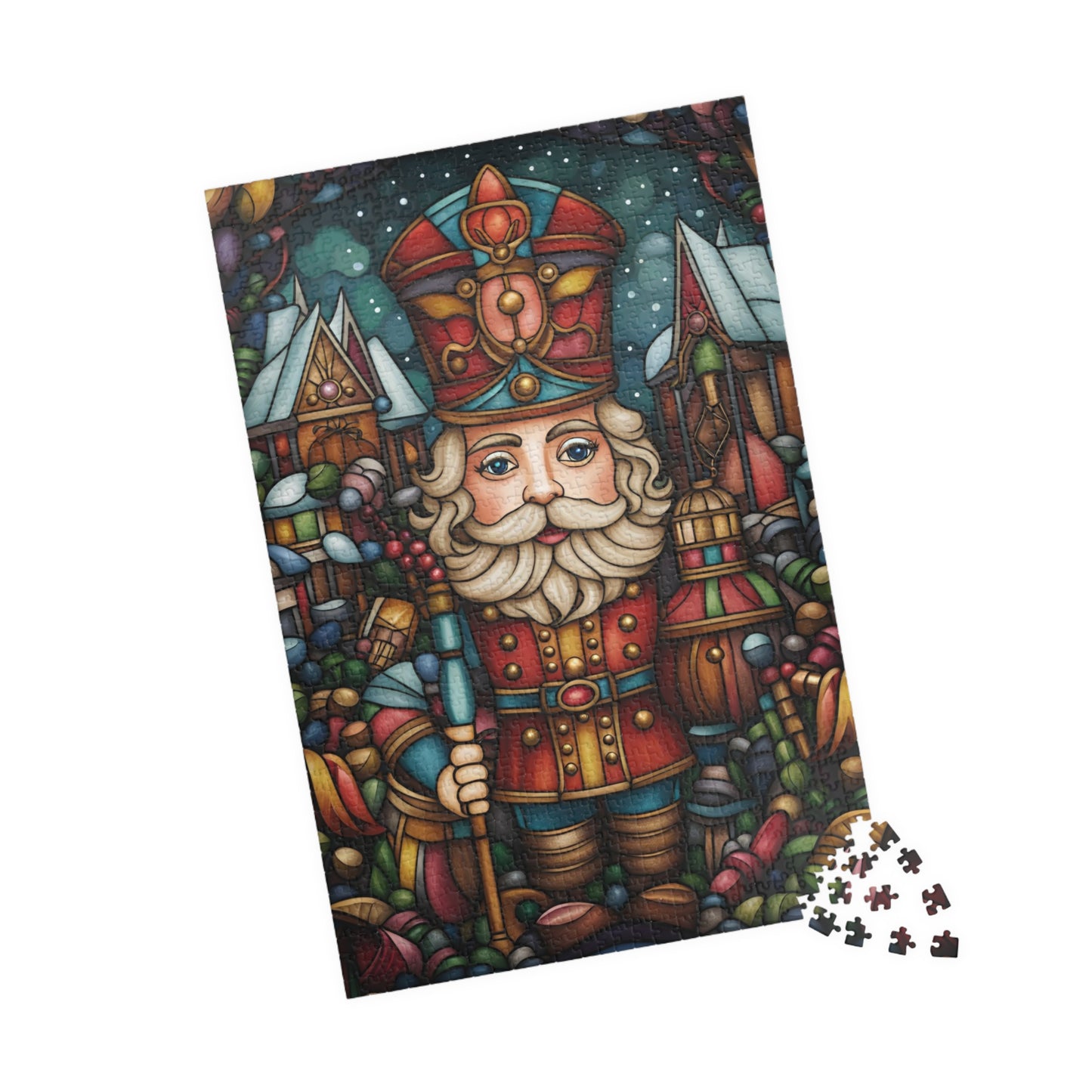 Stained Glass Nutcracker Puzzle (110, 252, 500, 1014-piece)