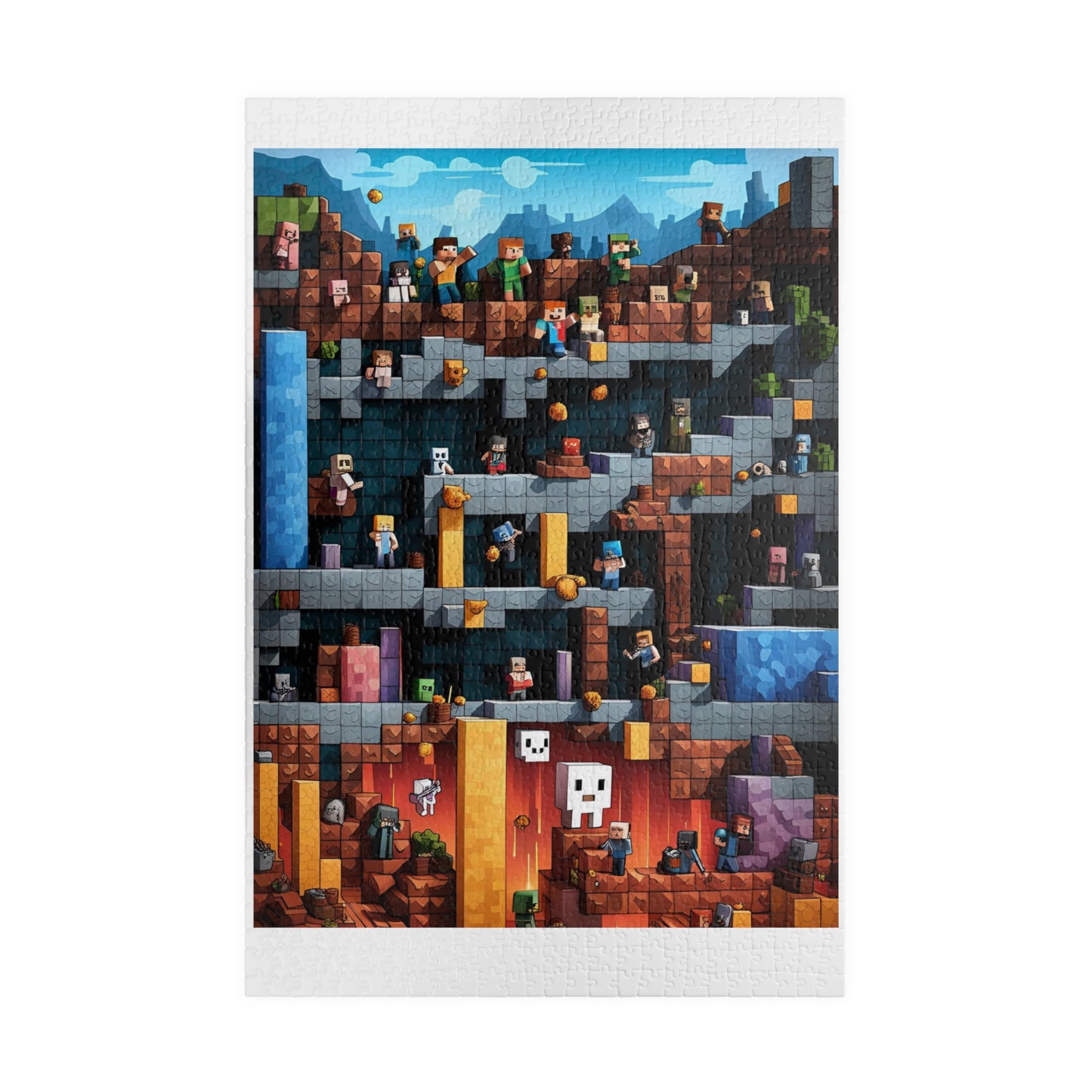 Minecraft World Puzzle (110, 252, 500, 1014-piece)