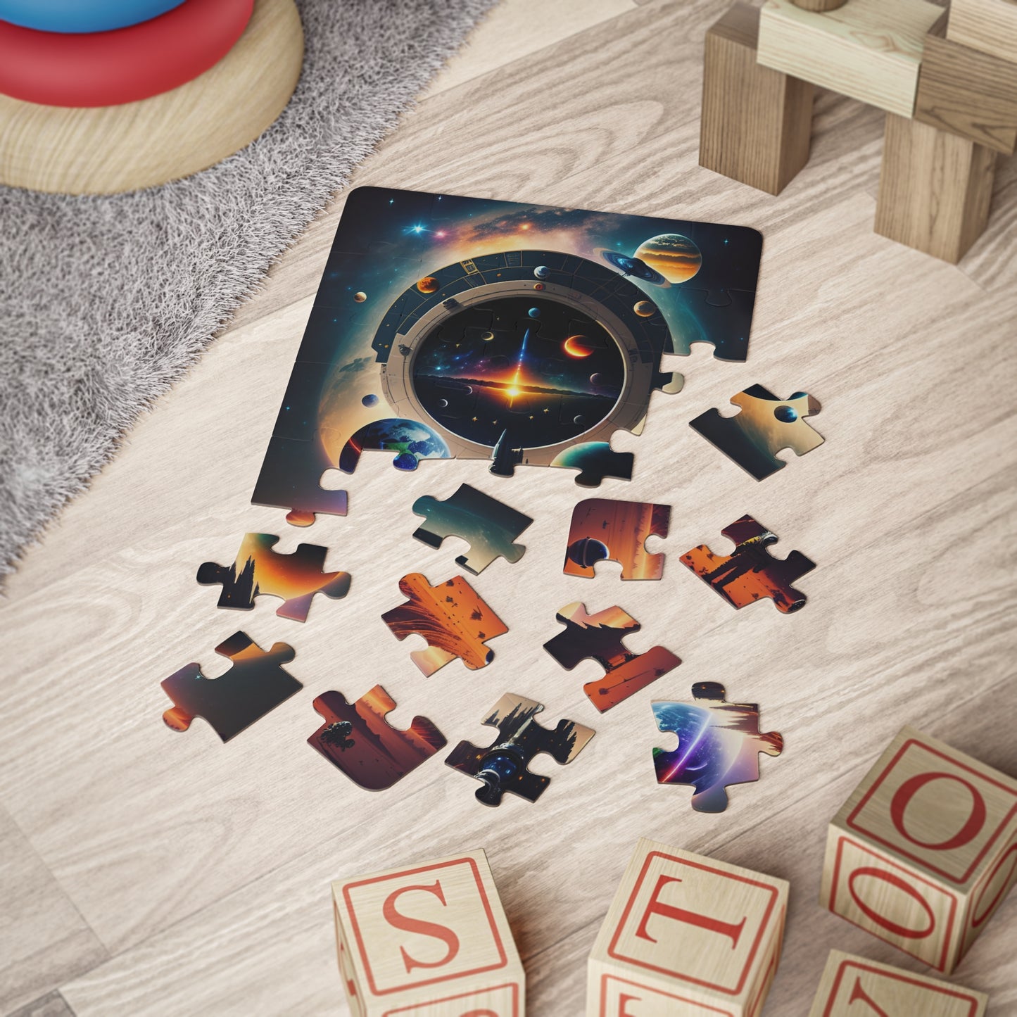 Child's Space Adventure Puzzle, 30-Piece
