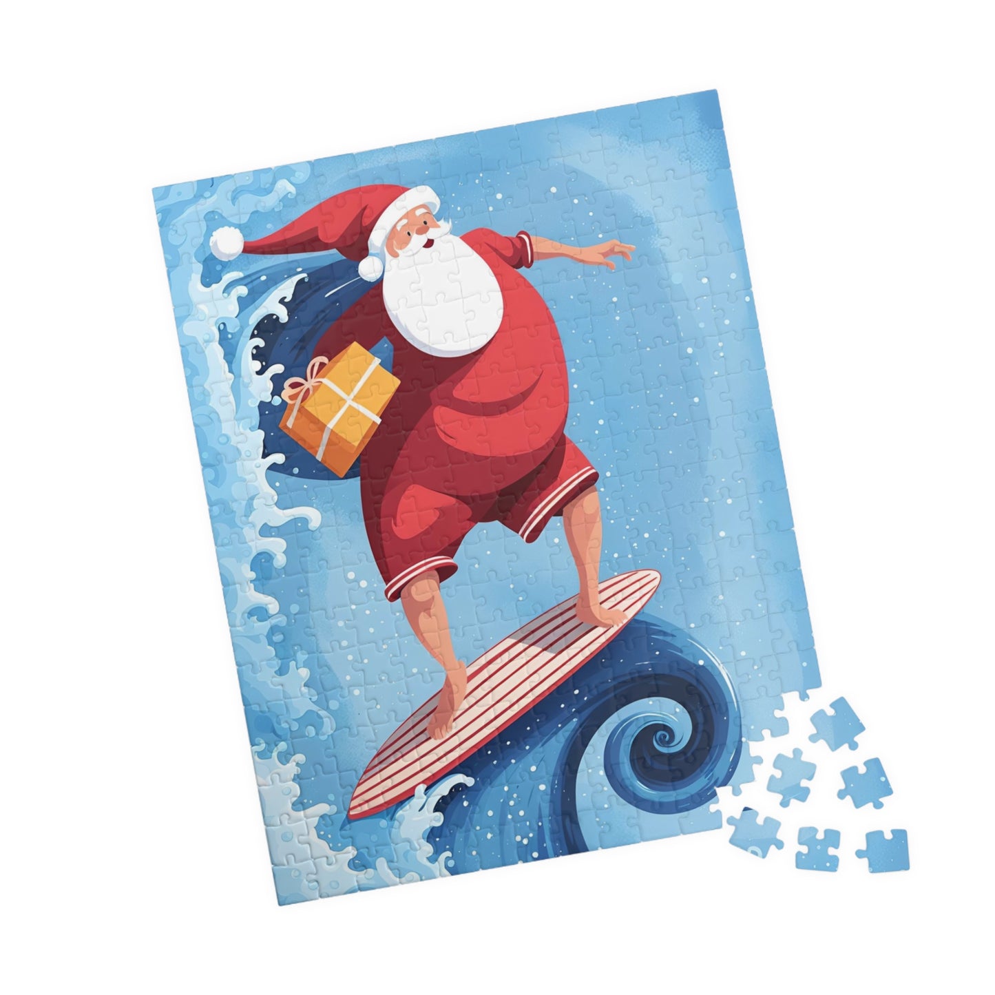 Surfing Santa Puzzle (110, 252, 520, 1014-piece)