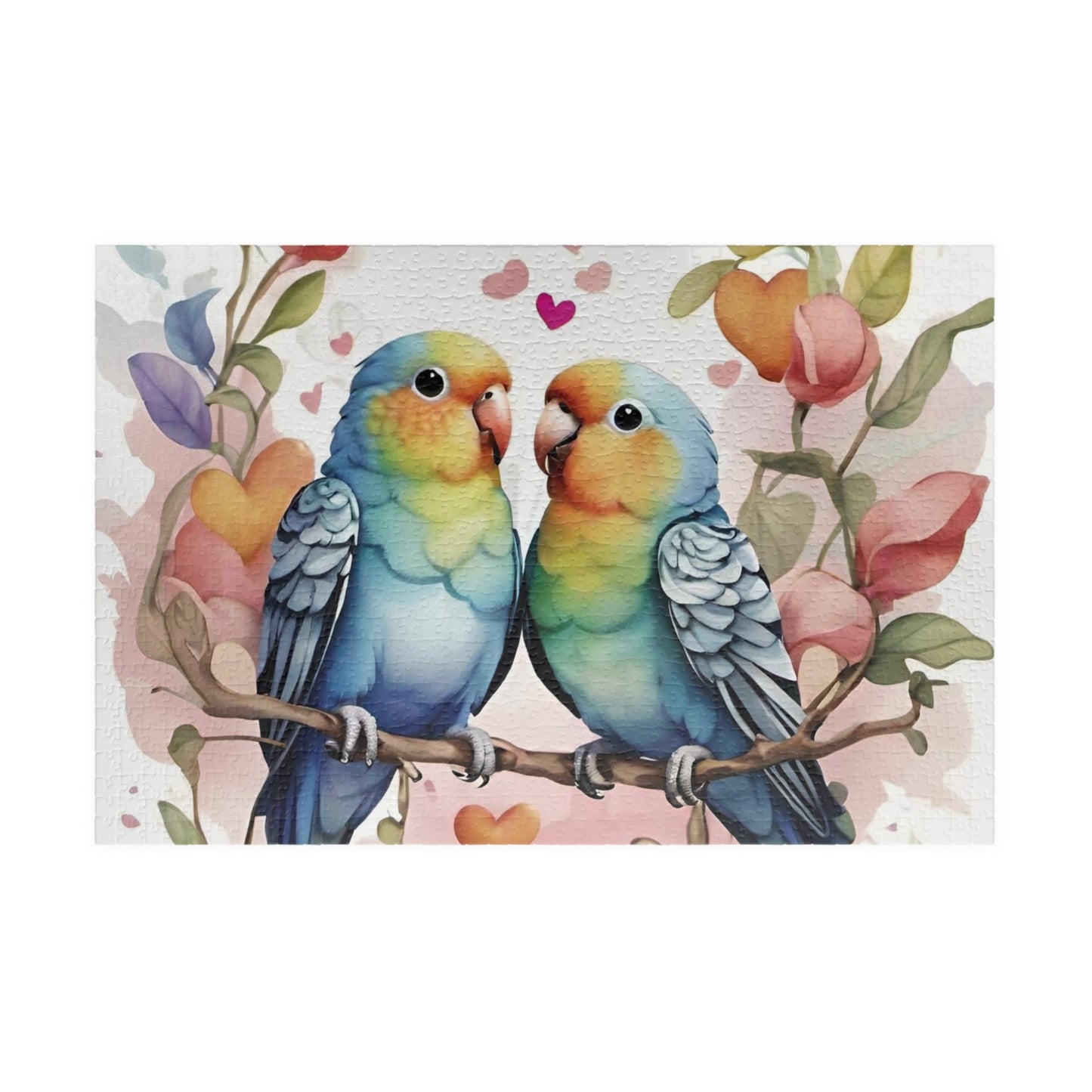 Parakeet Valentine's Day Puzzle (110, 252, 520, 1014-piece)