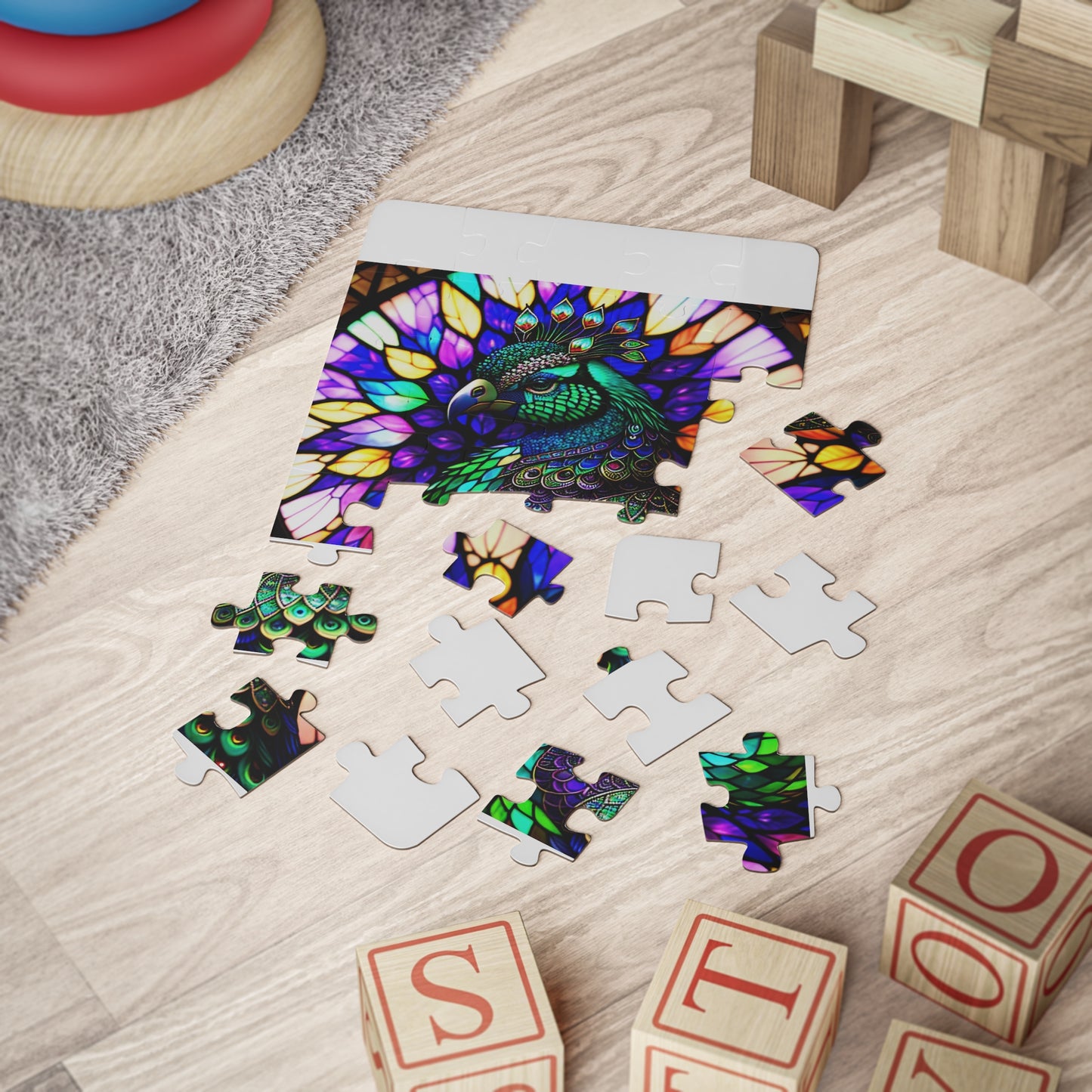 Child Peacock Puzzle, 30-Piece