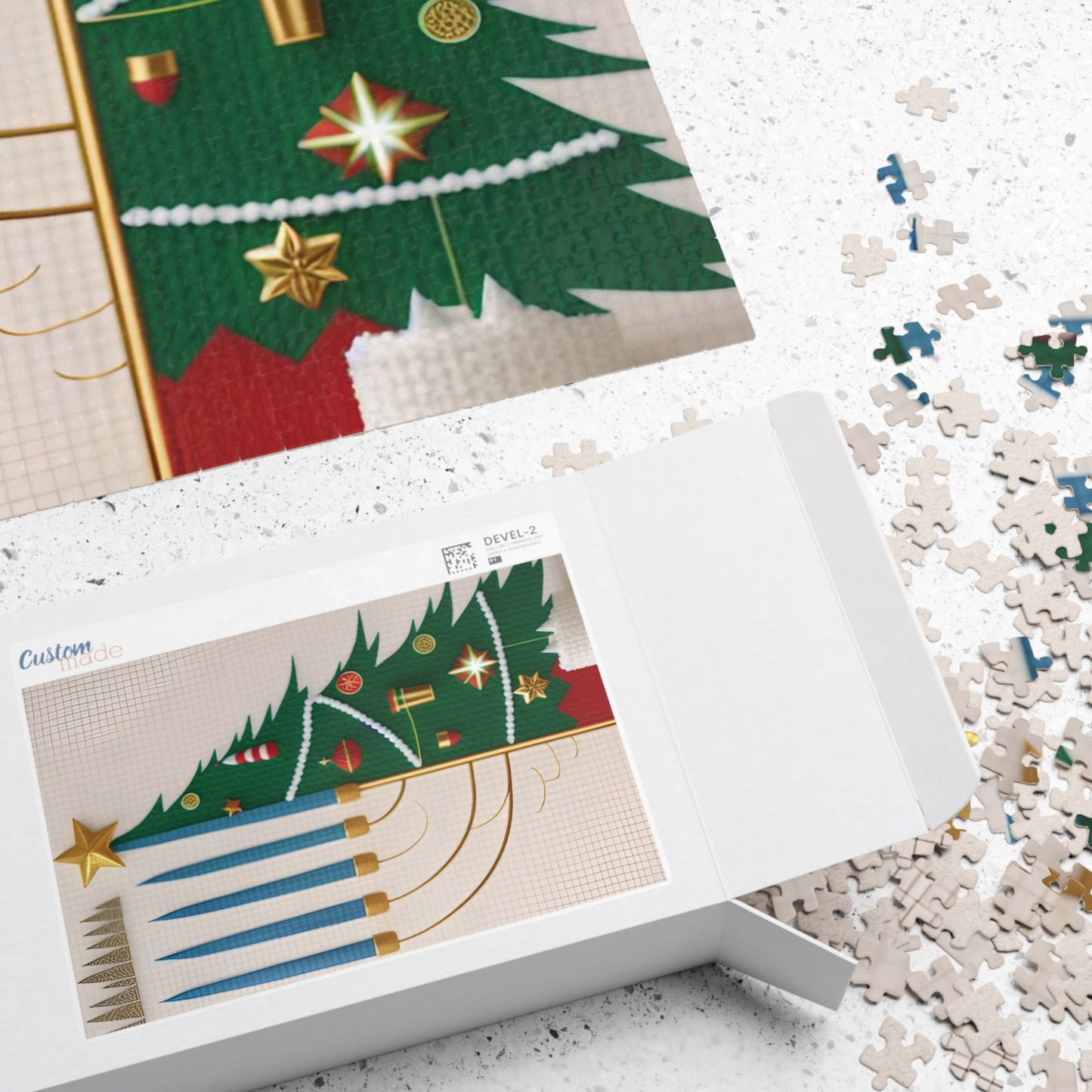 Menorah & Christmas Tree Puzzle (110, 252, 500, 1014-piece)