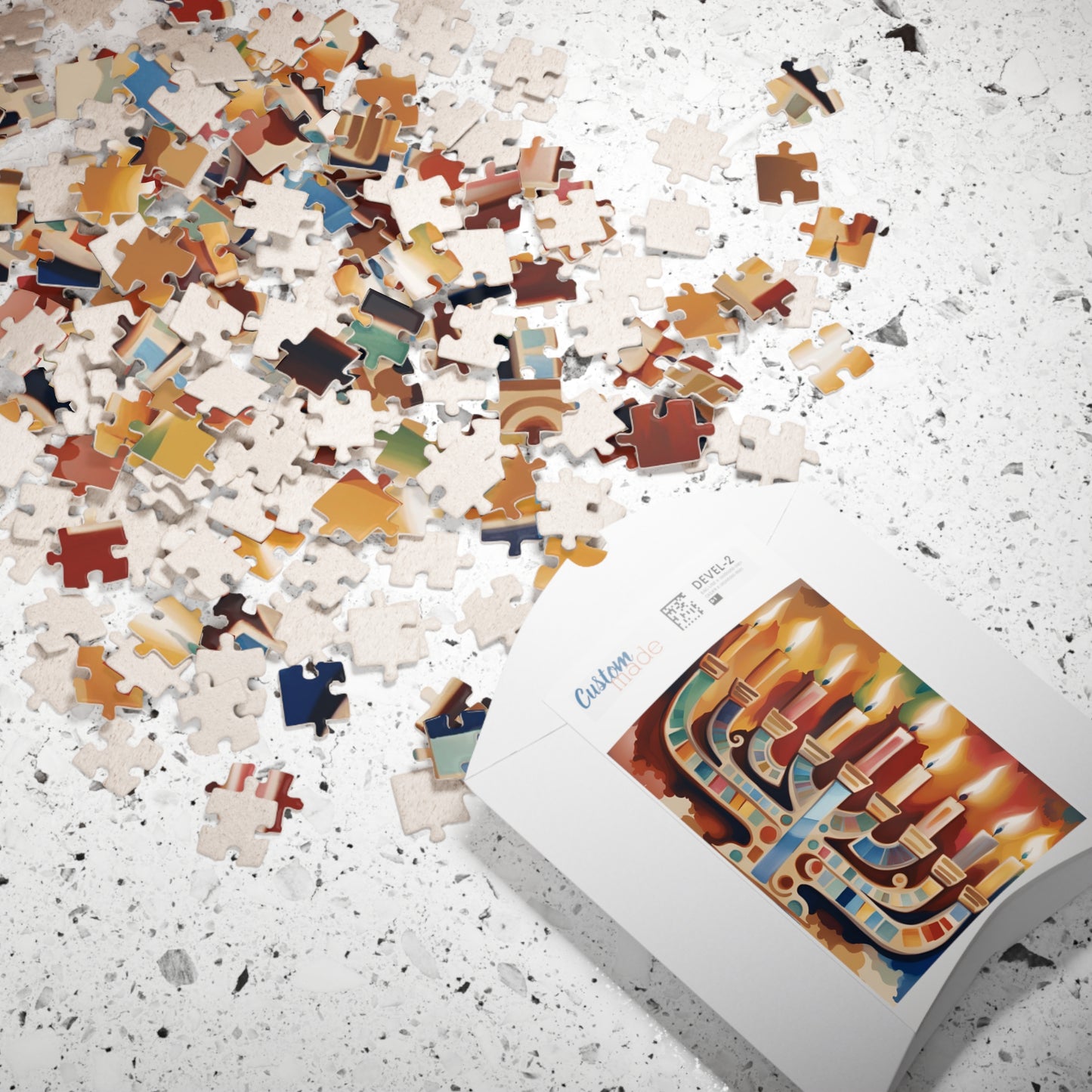 Hanukkah Menorah Puzzle (110, 252, 500, 1014-piece)