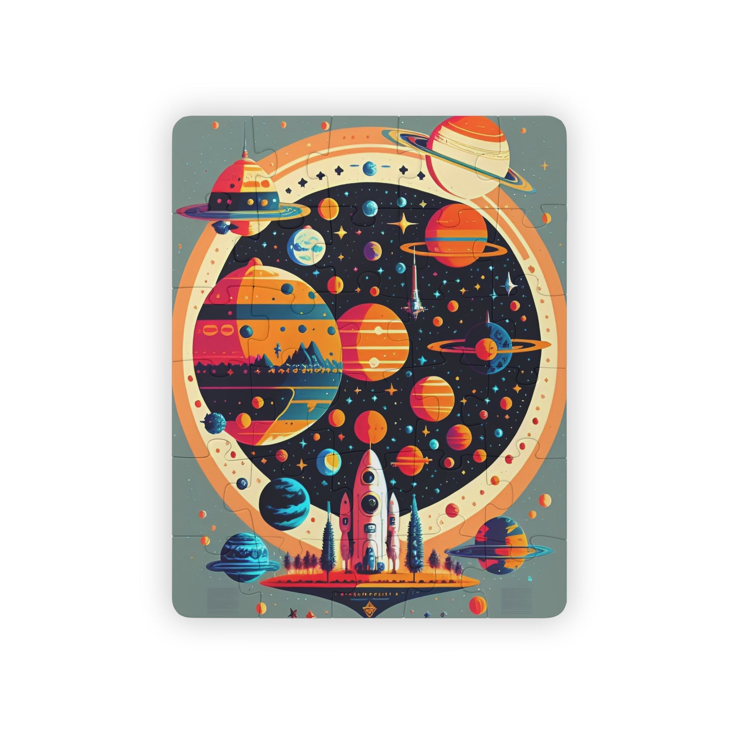Child's Outer Space Puzzle, 30-Piece