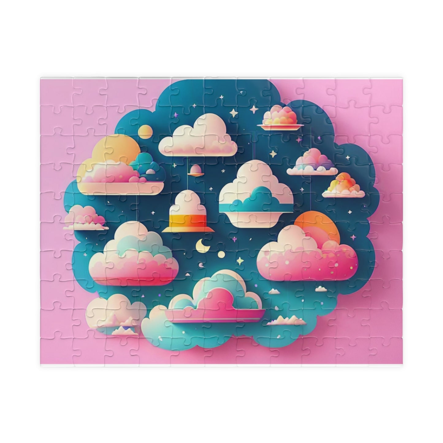 Kid's Mallow Clouds Puzzle, 110-Piece