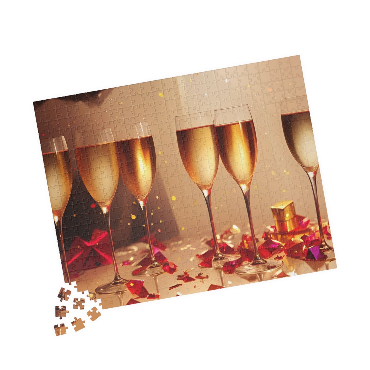 New Year's Eve Champagne Puzzle (110, 252, 520, 1014-piece)