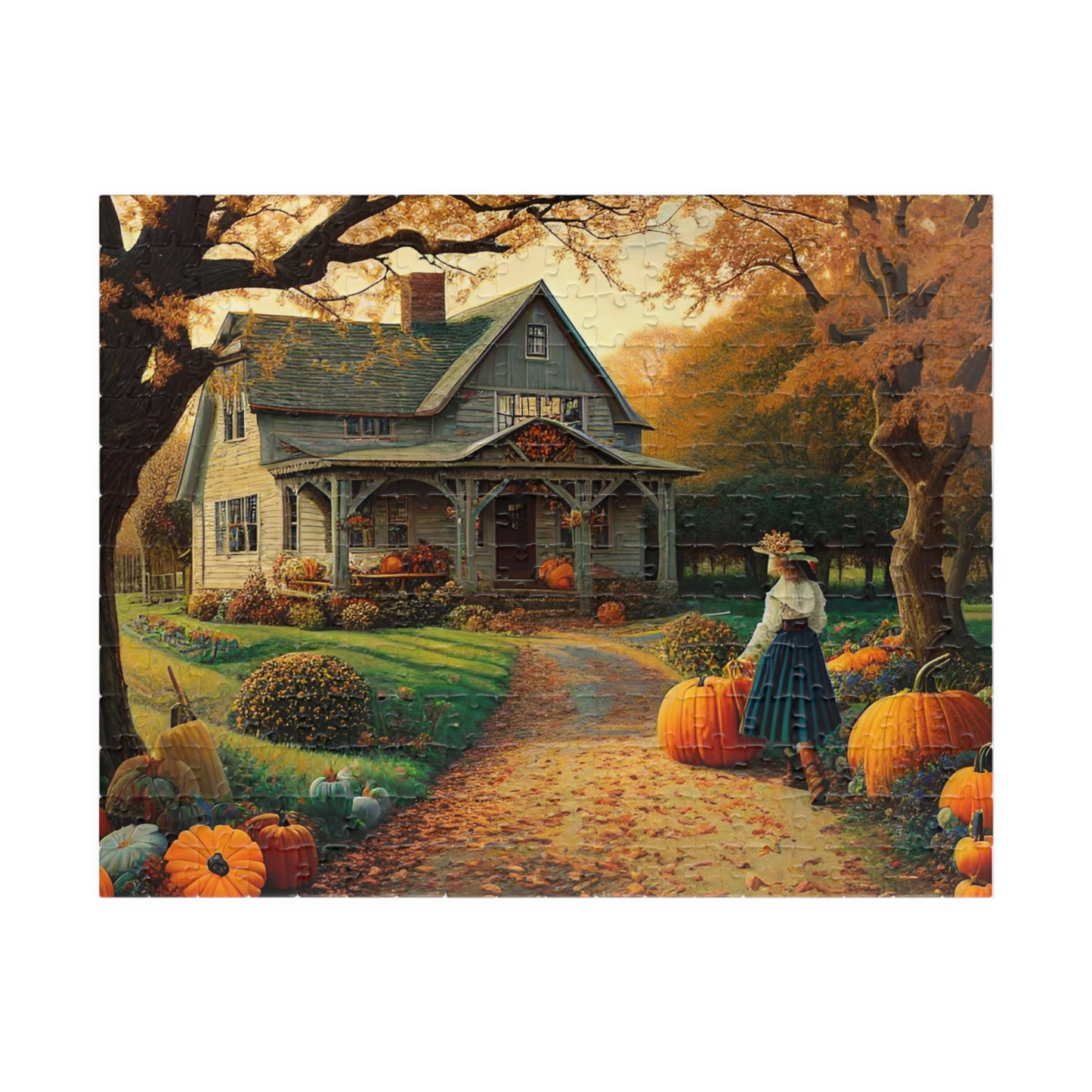 Fall Day at Home Puzzle (110, 252, 500, 1014-piece)