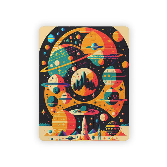 Child's Space Worlds Puzzle, 30-Piece