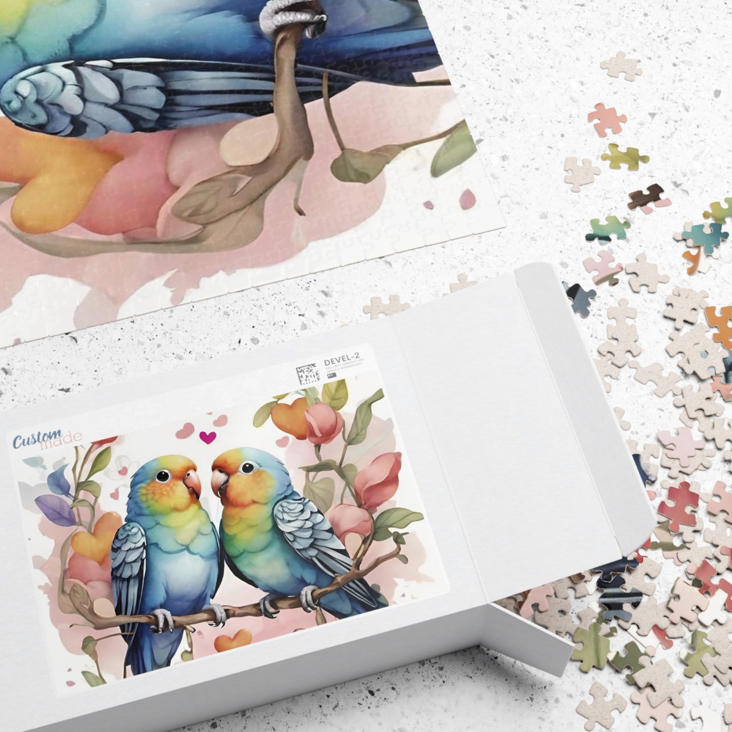 Parakeet Valentine's Day Puzzle (110, 252, 520, 1014-piece)