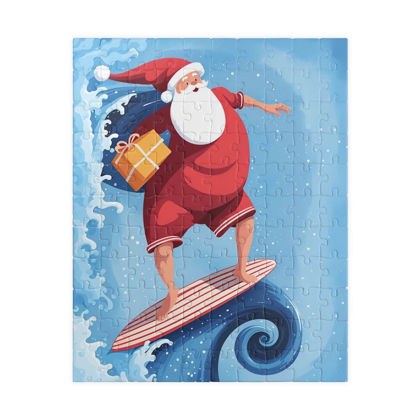 Surfing Santa Puzzle (110, 252, 520, 1014-piece)