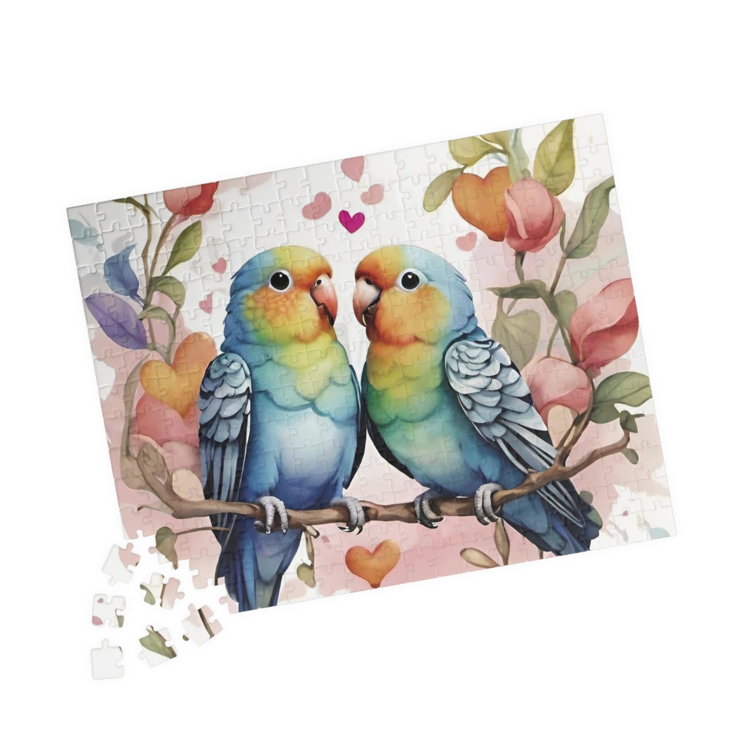 Parakeet Valentine's Day Puzzle (110, 252, 520, 1014-piece)