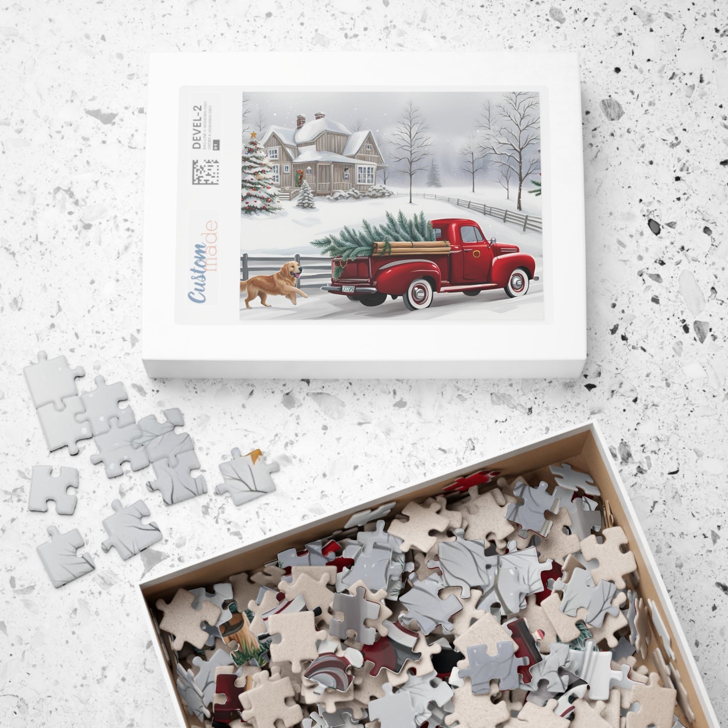 Christmas Truck Puzzle (110, 252, 500, 1014-piece)