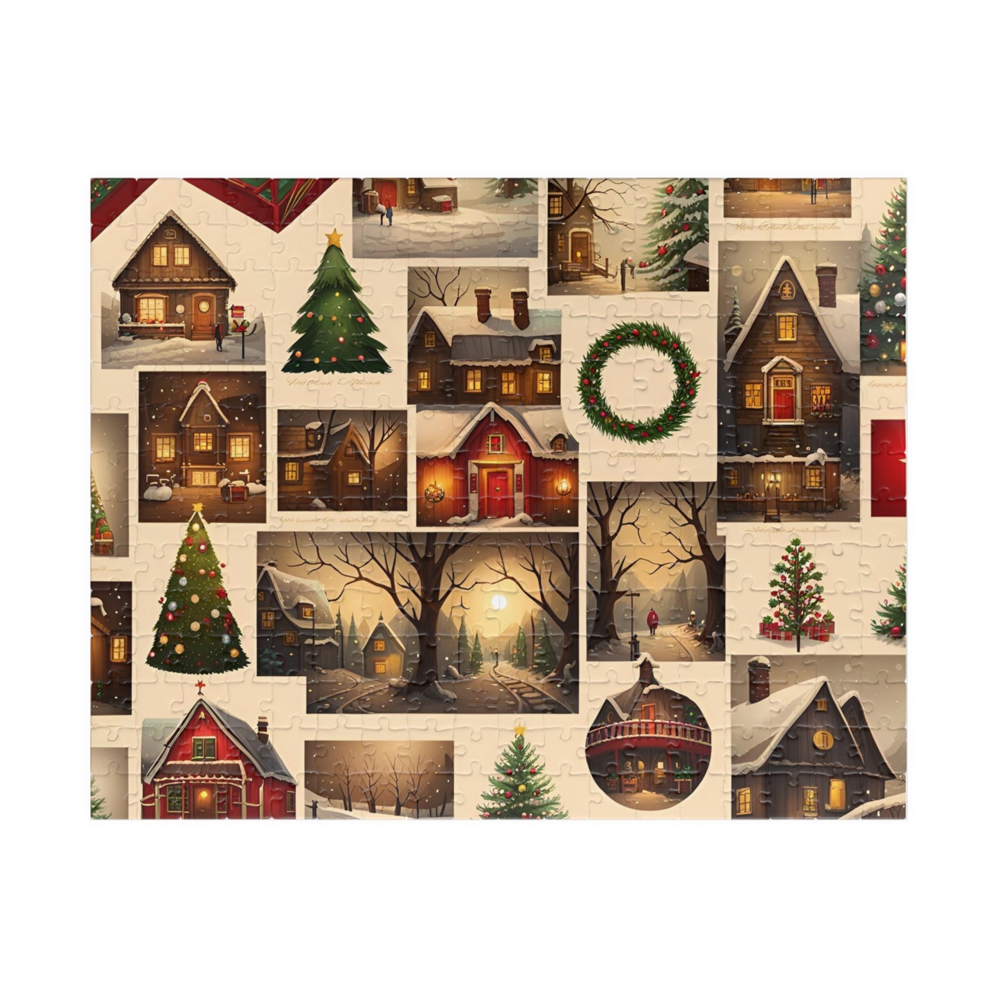 Christmas Collage Puzzle (110, 252, 500, 1014-piece)