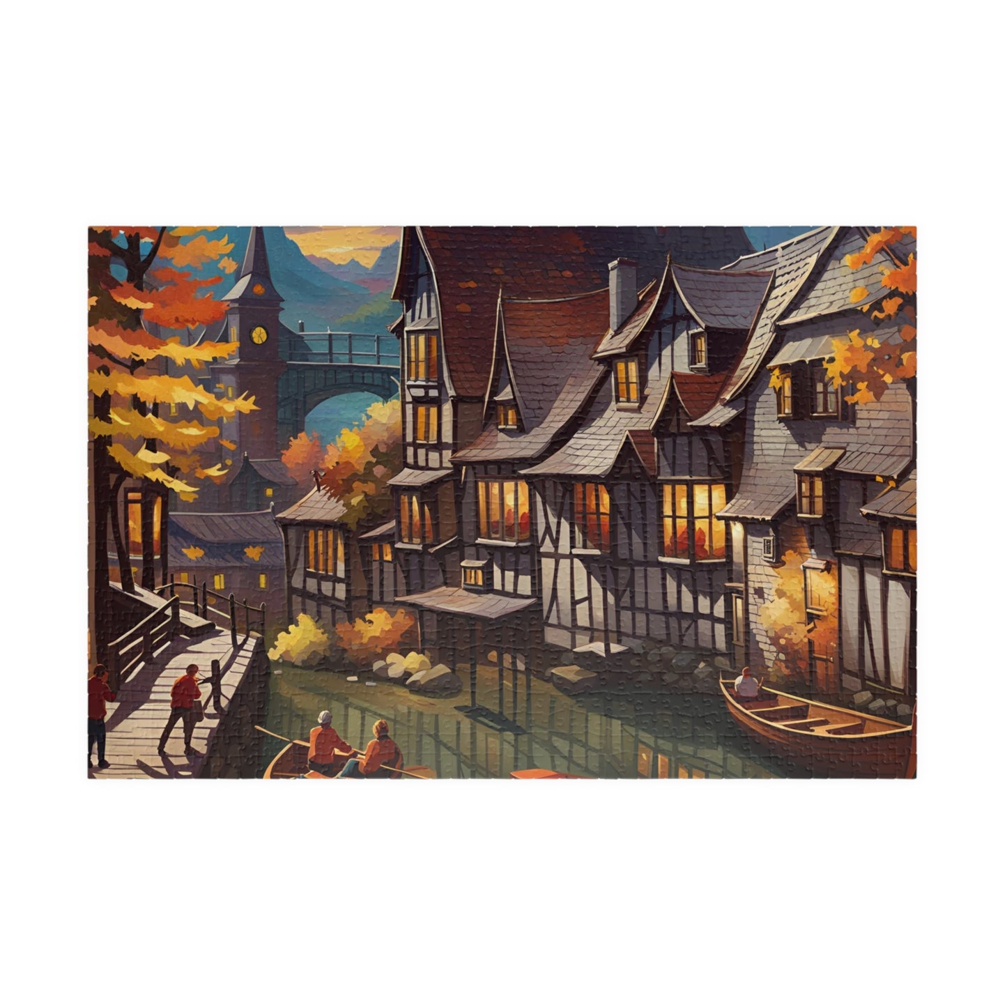 Village in Autumn Puzzle (110, 252, 500, 1014-piece)