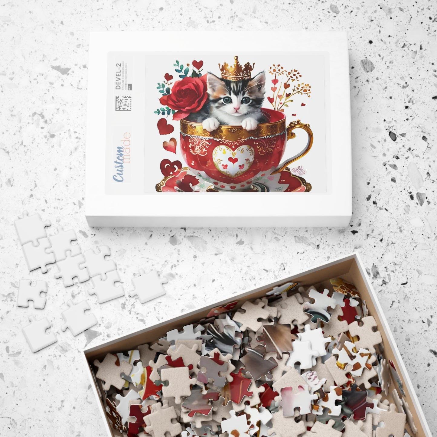 Kitten Valentine's Day Puzzle (110, 252, 520, 1014-piece)