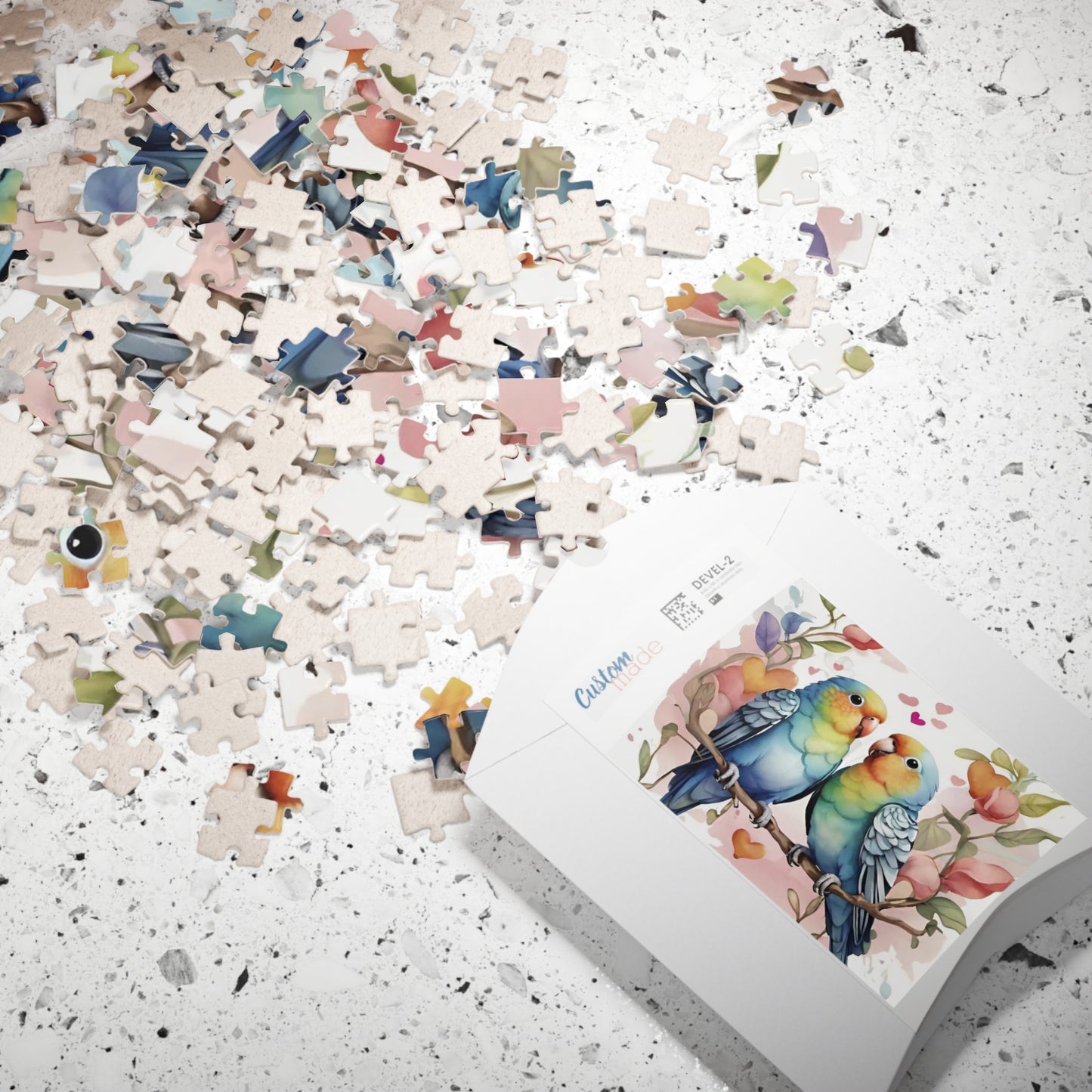 Parakeet Valentine's Day Puzzle (110, 252, 520, 1014-piece)