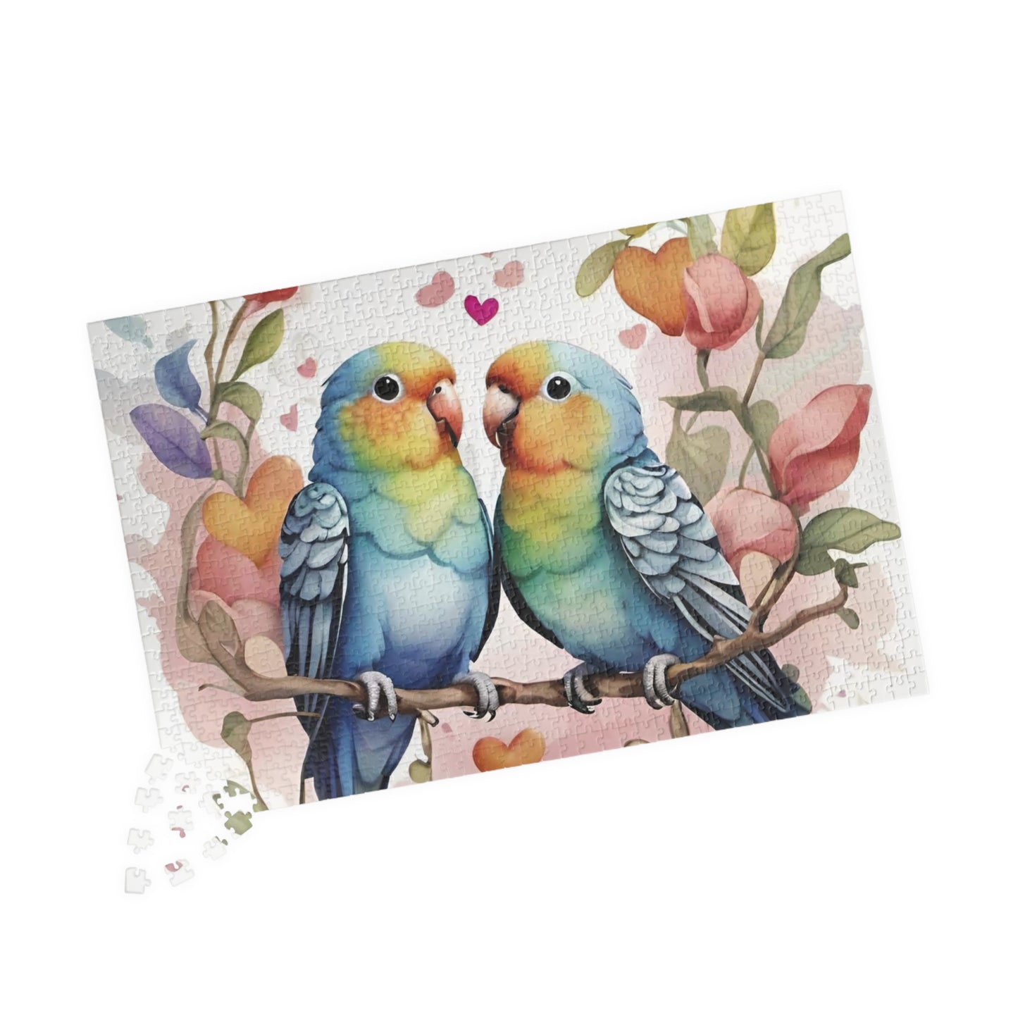 Parakeet Valentine's Day Puzzle (110, 252, 520, 1014-piece)